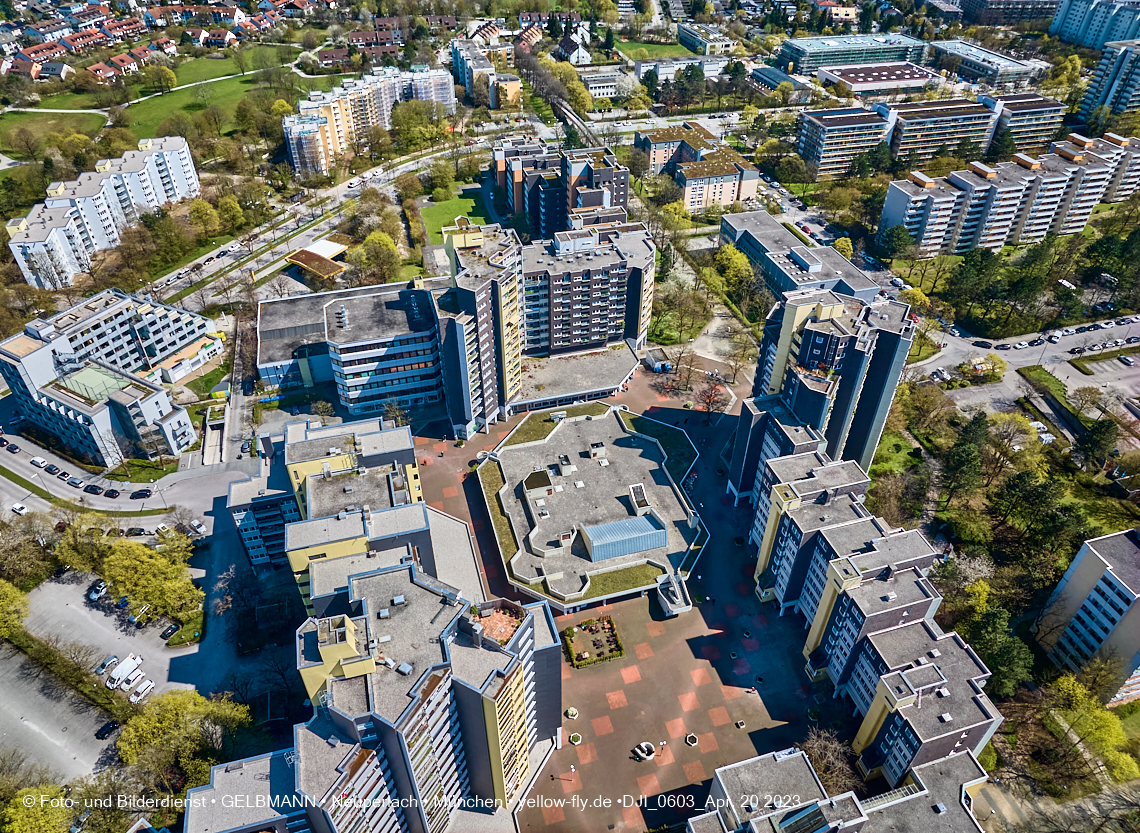 21.04.2023 - Luftbilder vom MArx-Zentrum in Neuperlach